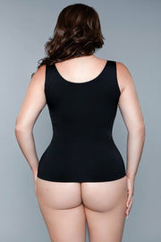Black Seamless Top Shapewear Tummy Control Girdle Body Shaper - Spicy and Sexy