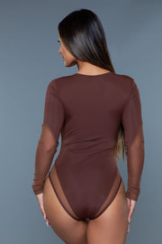 2220 Malibu Zip Up Swimsuit Brown - Spicy and Sexy