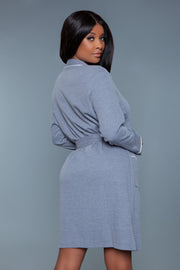 2258 Waffle Robe (Plus Size) - Spicy and Sexy