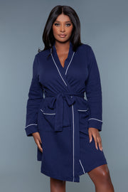 2258 Waffle Robe (Plus Size) - Spicy and Sexy