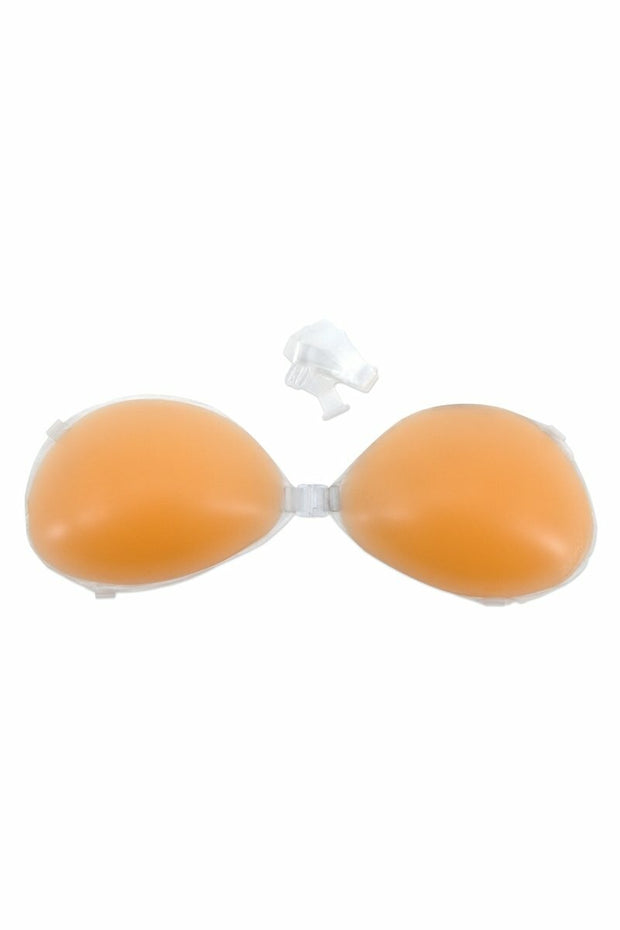 Womens Self Adhesive Silicone Strapless Bra Stick On Padded Invisible Cups - Spicy and Sexy