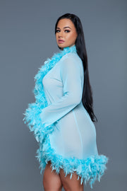 BW834STUR Lux Robe Turquoise - Spicy and Sexy