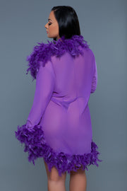 BW834SVI Lux Robe Violet - Spicy and Sexy