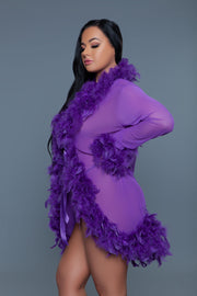 BW834SVI Lux Robe Violet - Spicy and Sexy