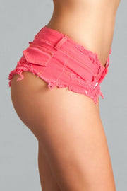 Low Waisted Denim Booty Shorts Cheeky Hot Pink Mini Jeans - Spicy and Sexy