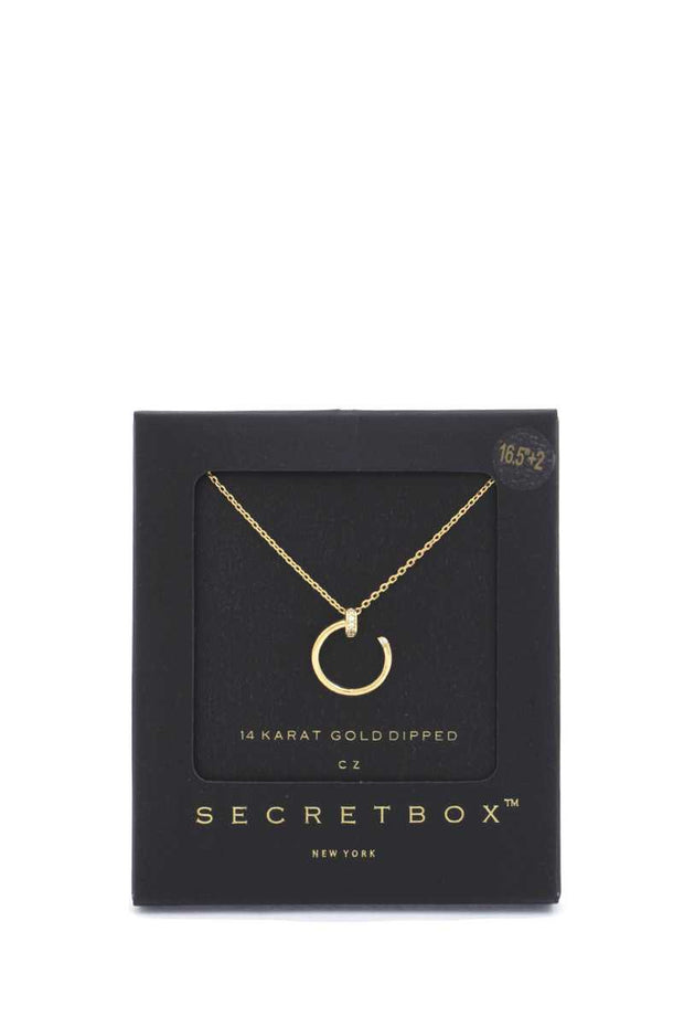 Secret Box Nail Charm Necklace - Spicy and Sexy