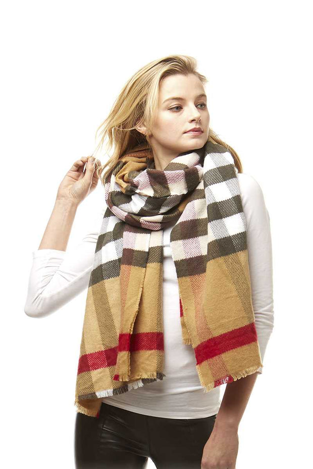 Plaid Oblong Scarf - Spicy and Sexy