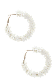 Flower Sequin Hoop Earring - Spicy and Sexy