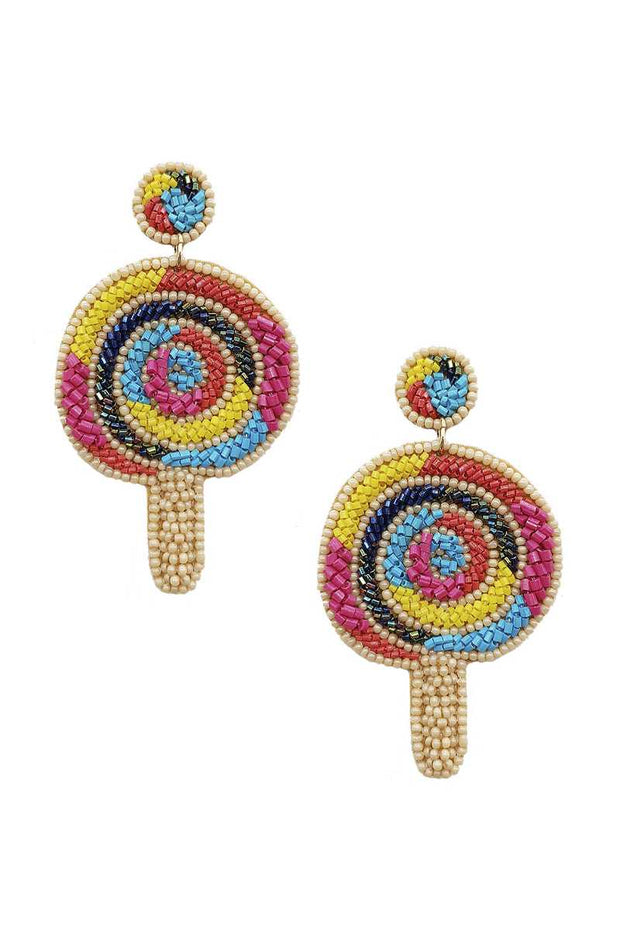 Seed Bead Ice Cream Dangle Earring - Spicy and Sexy