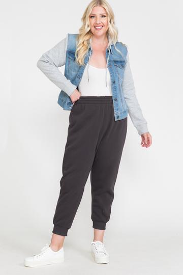 Waistband Solid Jogger Pants - Spicy and Sexy