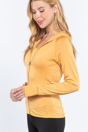 Long Sleeve Hoodie Workout Track Jacket - Spicy and Sexy