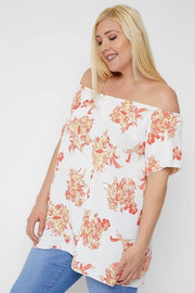 Floral Print Off The Shoulder Top - Spicy and Sexy