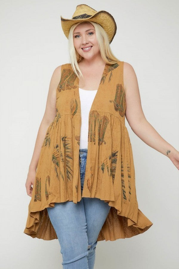 Long Flattering Silhouette Sleeveless Cardigan - Spicy and Sexy