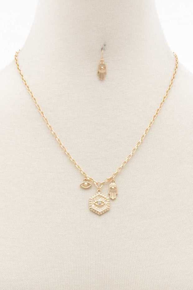 Sodajo Hexagon Shape Charm Necklace - Spicy and Sexy