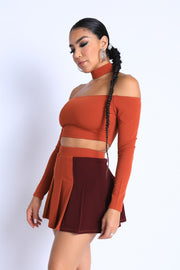 Choker Off-Shoulder Top Set - Spicy and Sexy