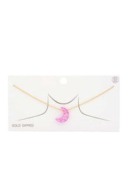 Iridescent Moon Gold Dipped Necklace - Spicy and Sexy