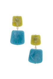 Acetate Resin Square Drop Earring - Spicy and Sexy