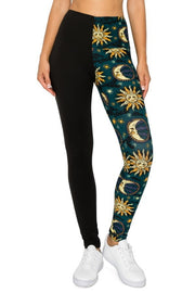Spliced 5-inch Long Yoga Style Banded Lined Knit Legging With High Waist - Spicy and Sexy