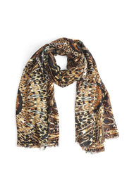 Fashion Feather Print Skinny Scarf - Spicy and Sexy