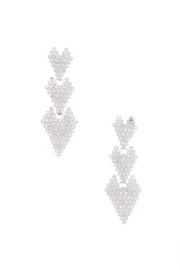 Triple Rhinestone Heart Earring - Spicy and Sexy
