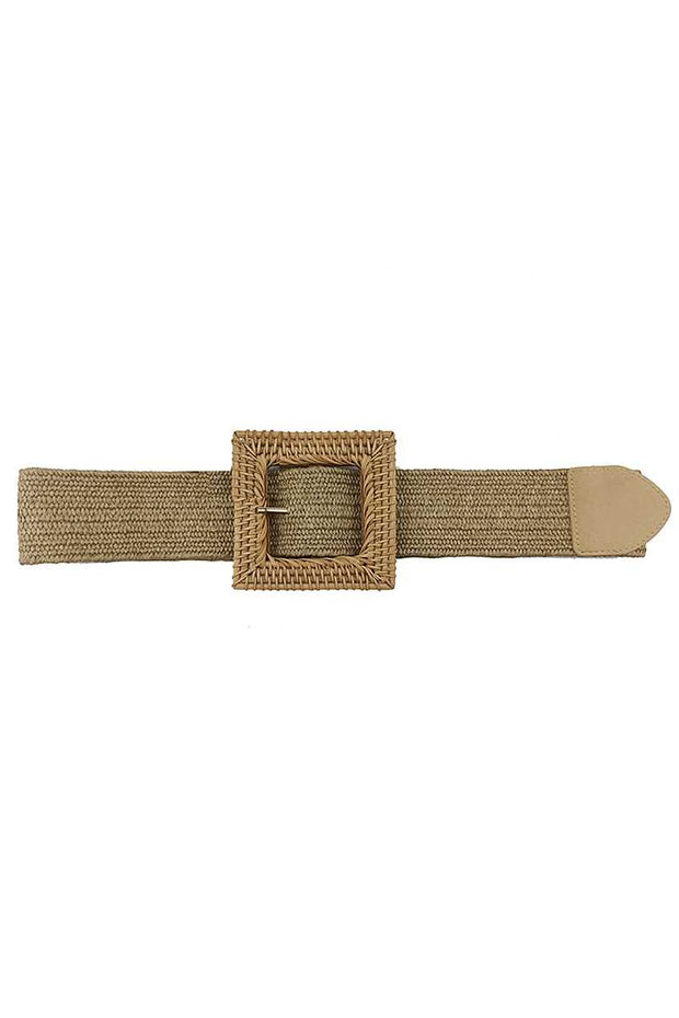 Fashion Square Straw Buckle Belt - Spicy and Sexy
