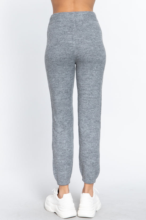 Drawstring Sweater Long Pants - Spicy and Sexy