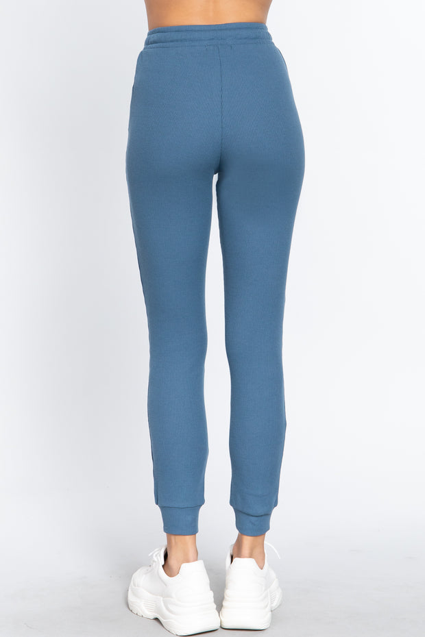 Waist Band Side Pocket Thermal Pants - Spicy and Sexy