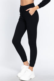 Waist Band Side Pocket Thermal Pants - Spicy and Sexy