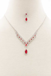 Marquise Shape Rhinestone Necklace - Spicy and Sexy
