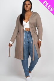 Long Sleeves Belted Cardigan - Spicy and Sexy