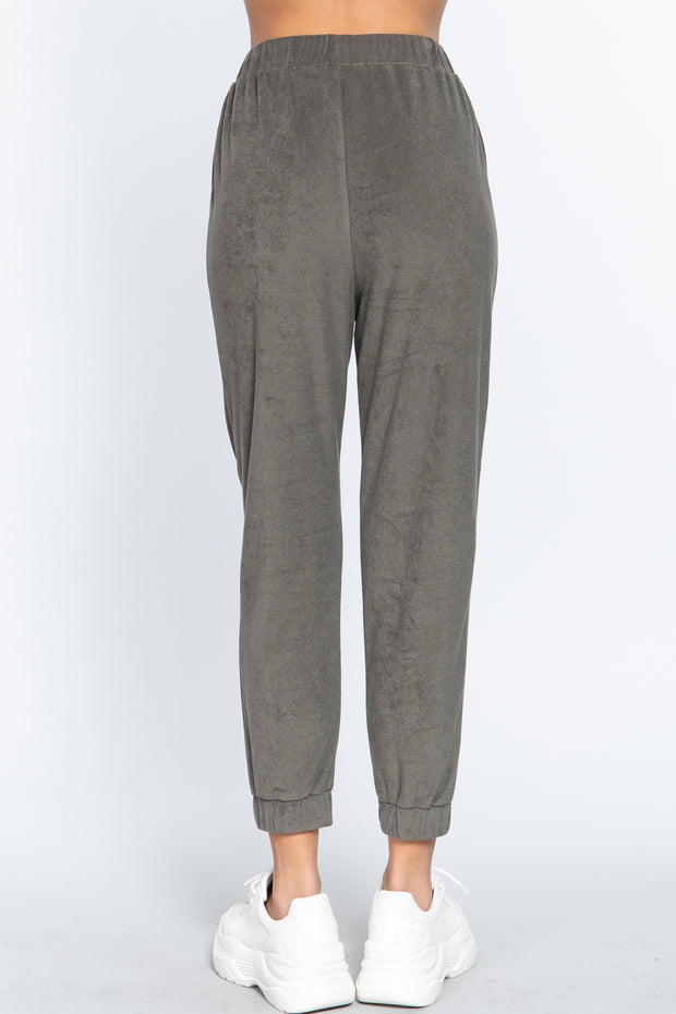 Terry Towelling Long Jogger Pants - Spicy and Sexy