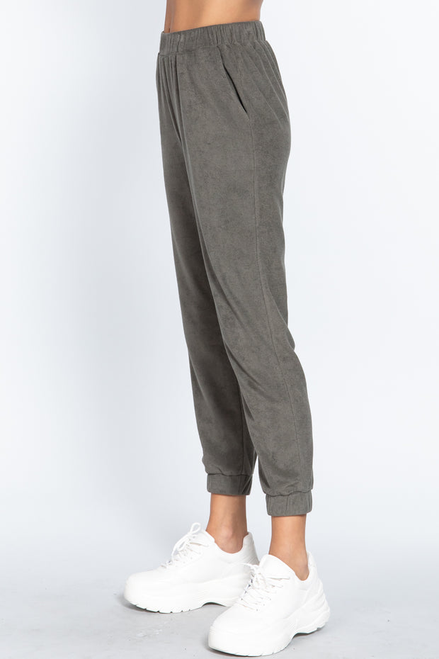 Terry Towelling Long Jogger Pants - Spicy and Sexy