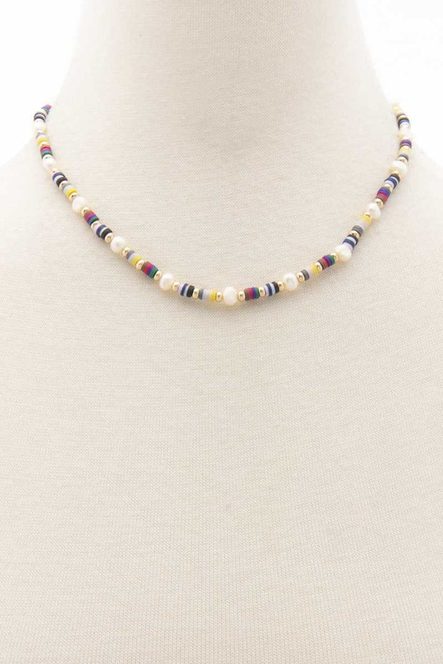 Heishing Pearl Bead Necklace - Spicy and Sexy