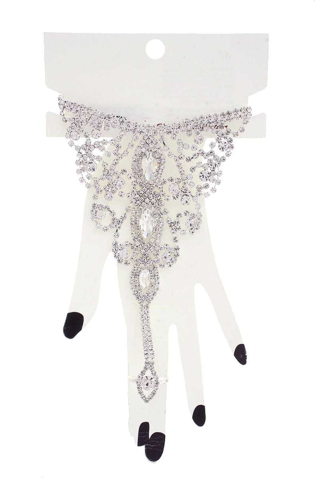 Marquise Rhinestone Hand Ring Bracelet - Spicy and Sexy