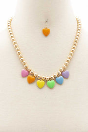 Heart Ball Bead Necklace - Spicy and Sexy