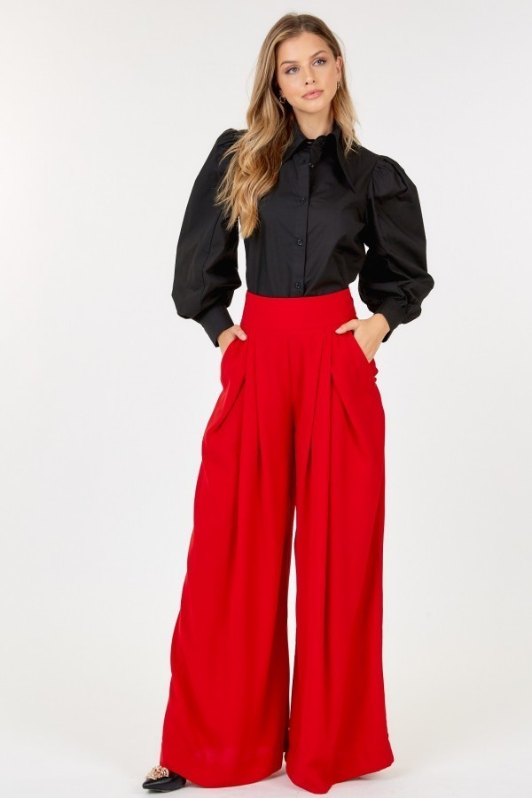 High Waist Palazzo Pants - Spicy and Sexy