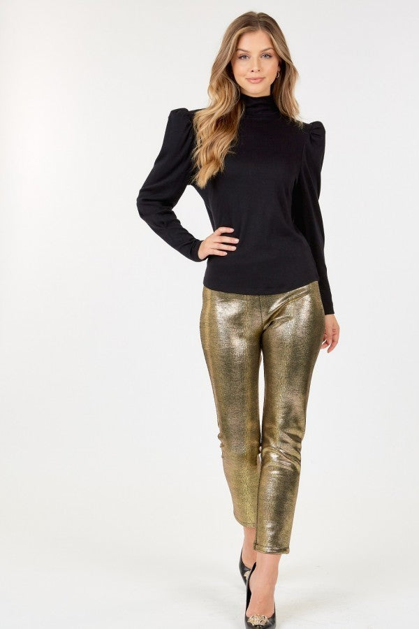Animal Skin Vinyl Ankle Pants - Spicy and Sexy