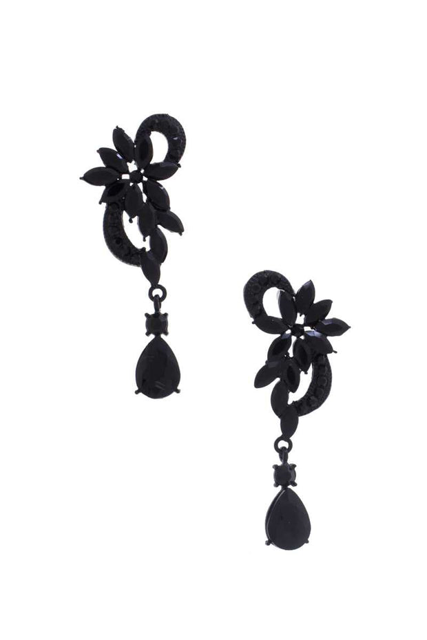 Flower Rhinestone Dangle Earring - Spicy and Sexy