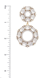 Double Circle Rhinestone Earring - Spicy and Sexy