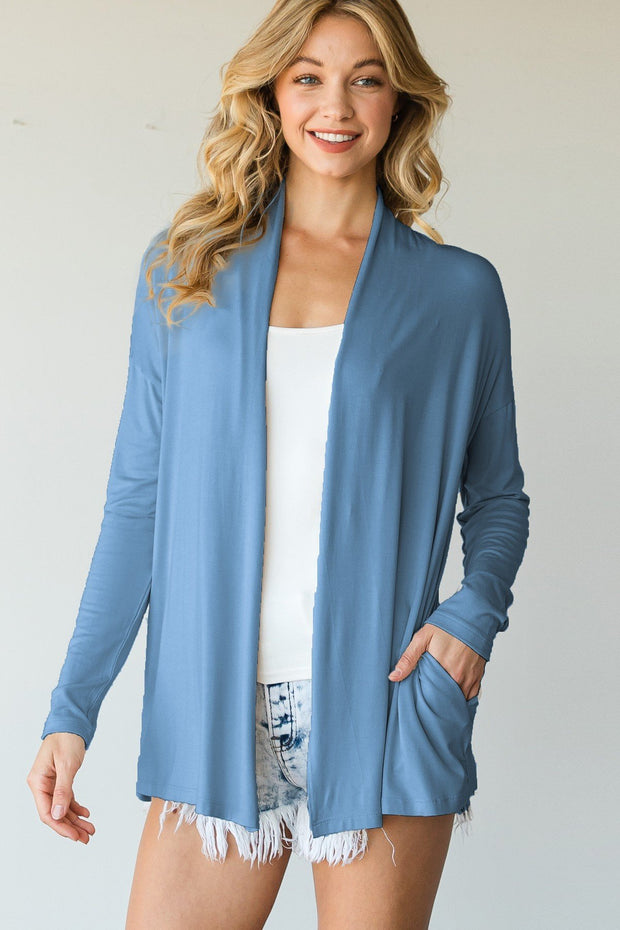Casual Cardigan Featuring Collar And Side Pockets - Spicy and Sexy