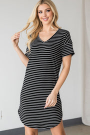 Adorable Striped Mini Dress - Spicy and Sexy
