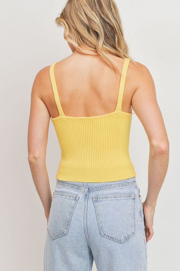 Rib Knit Sleeveless Top - Spicy and Sexy