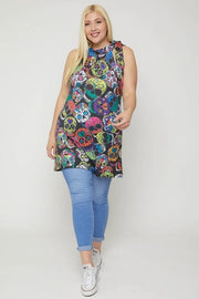 Sugar Skull Sublimation Print (Plus Size)