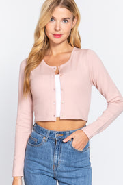 Long Sleeve Round Neck Viscose Sweater