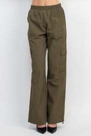 High-rise Cargo Parachute Pants