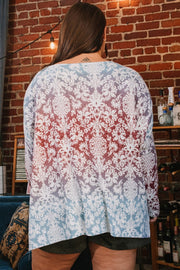 Printed Oversize Oakley Poncho (Plus Size)