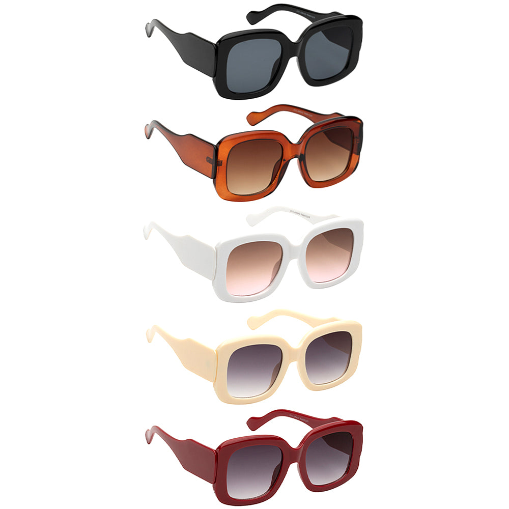 Extreme Thin Small Rectangle Sunglasses Neutral Colored Lens 49mm - sunglass .la