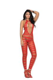 Black Striped Bodystocking - Spicy and Sexy