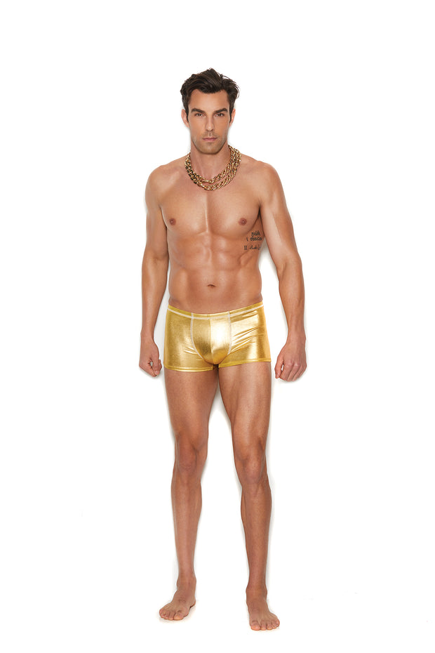 Men's Gold Lame' Boxer Brief - Spicy and Sexy