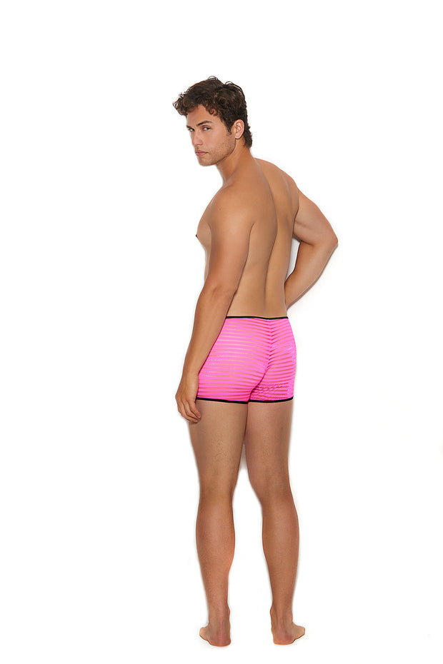 Men's Striped Mesh Boxer Brief - Spicy and Sexy